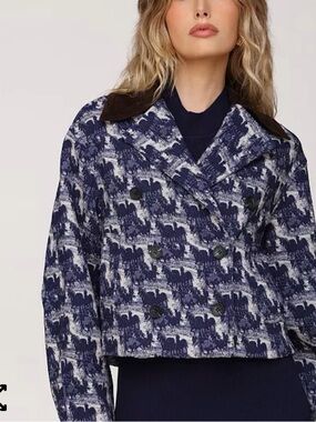 Avec Les Filles
Women's Double-Breasted Boxy Jacket